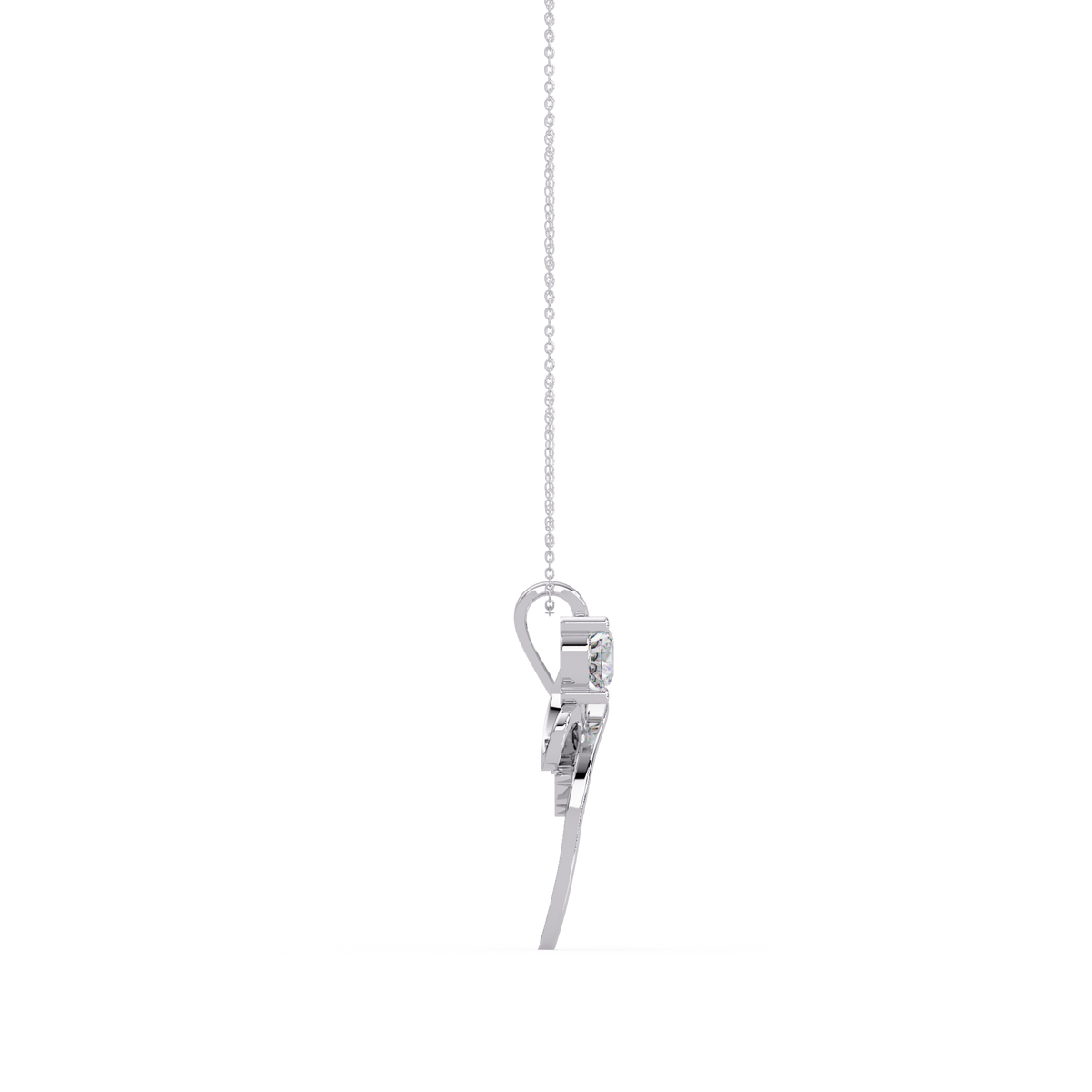 Infinity Style Lab Grown Diamond Accent Pendant - HIGHCARAT DIAMONDS