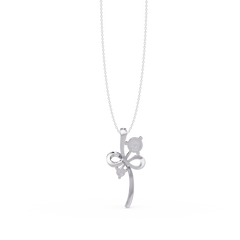 Infinity Style Lab Grown Diamond Accent Pendant - HIGHCARAT DIAMONDS