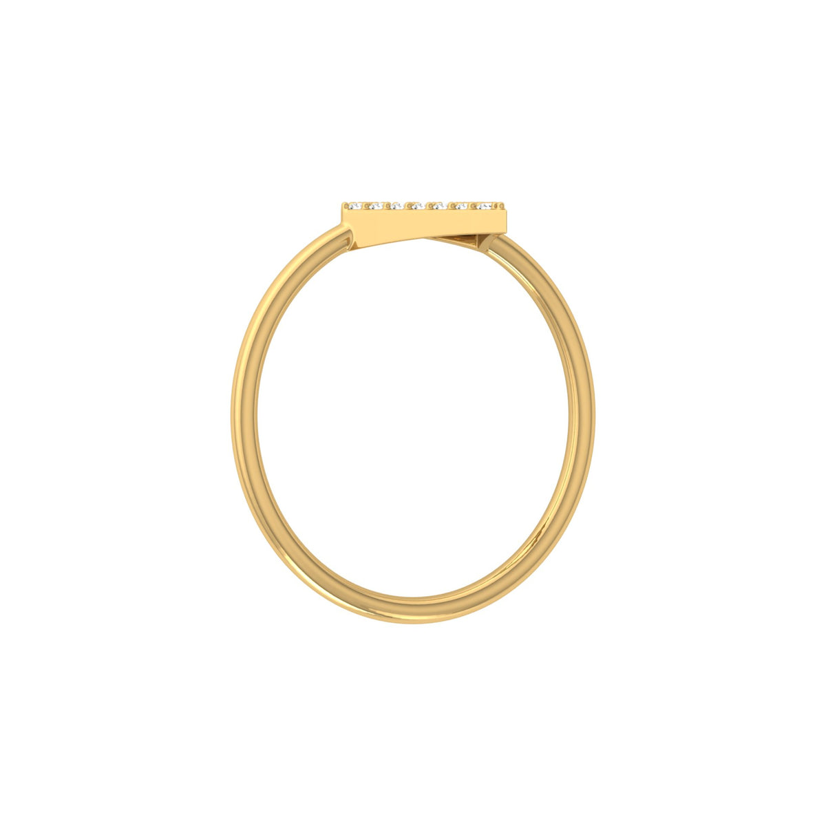 Kite Style Classic Round Diamond Wedding Band Ring For Women's in 14KT Solid Gold - HIGHCARAT DIAMONDS