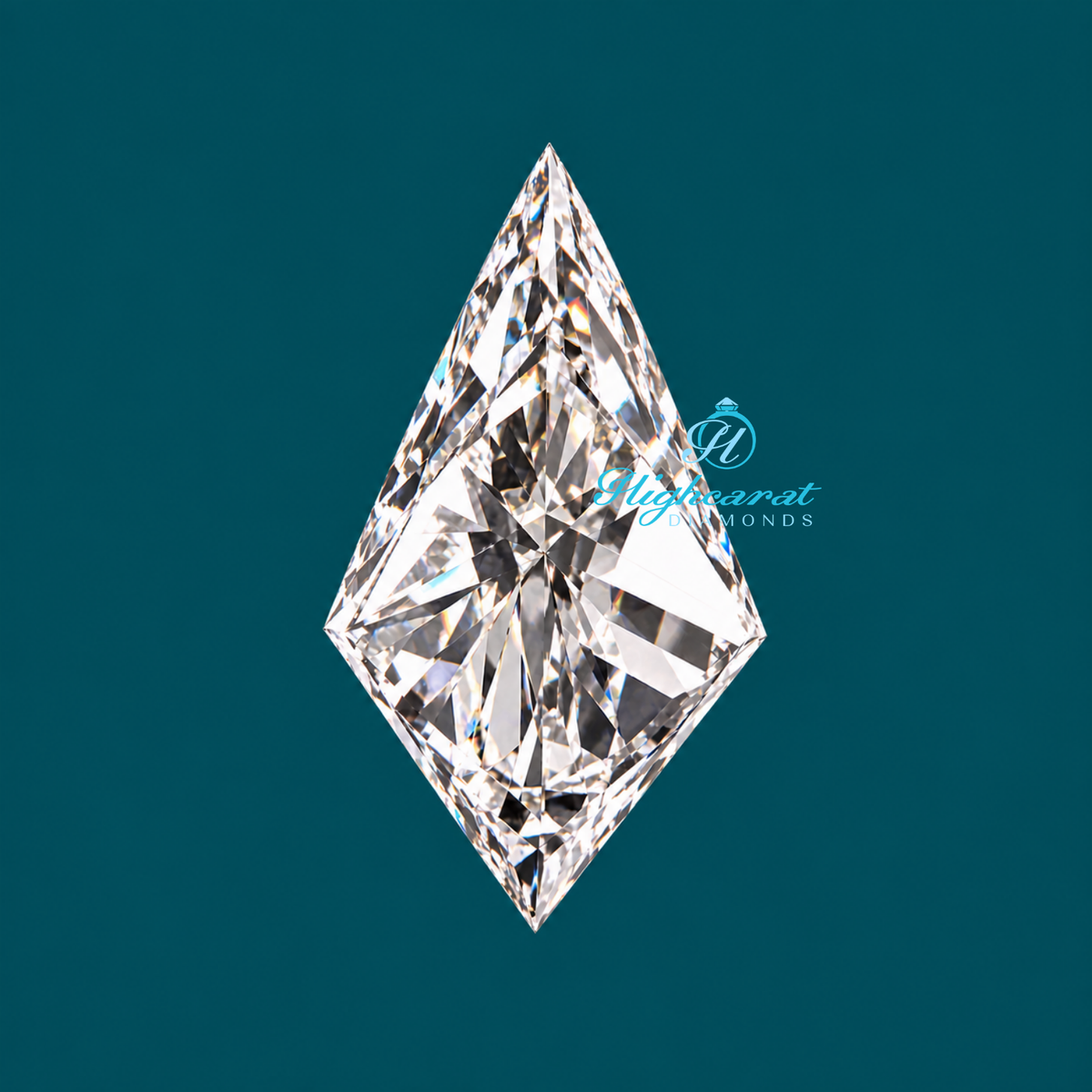 Fancy shape kite cut lab grown diamond
