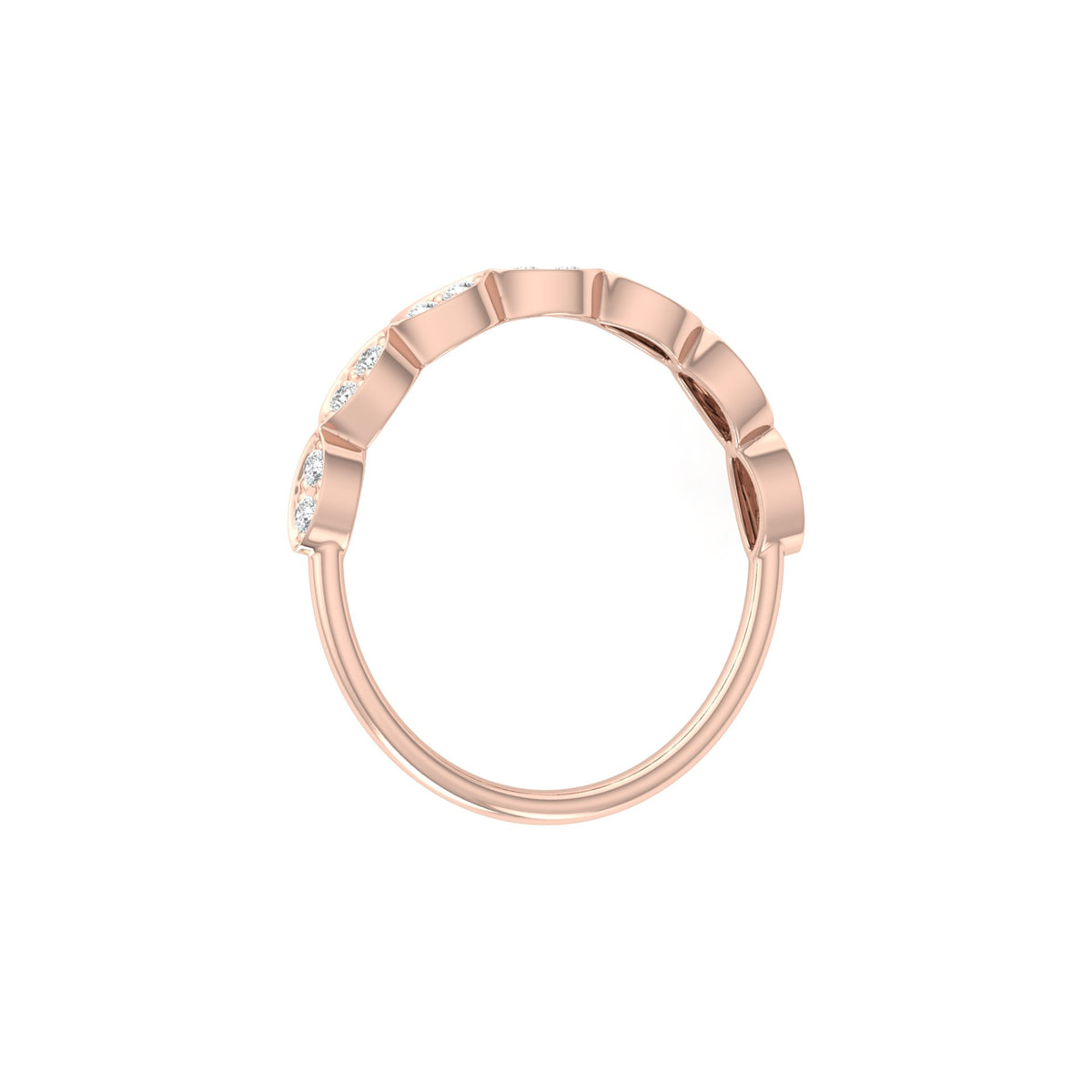 Lab-grown Diamond Half Eternity Wedding Set Ring Bridal Jewelry Gift - HIGHCARAT DIAMONDS