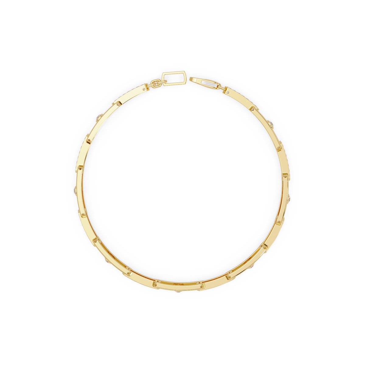 Lab Grown Diamond Link Modern Bracelet for Men - HIGHCARAT DIAMONDS