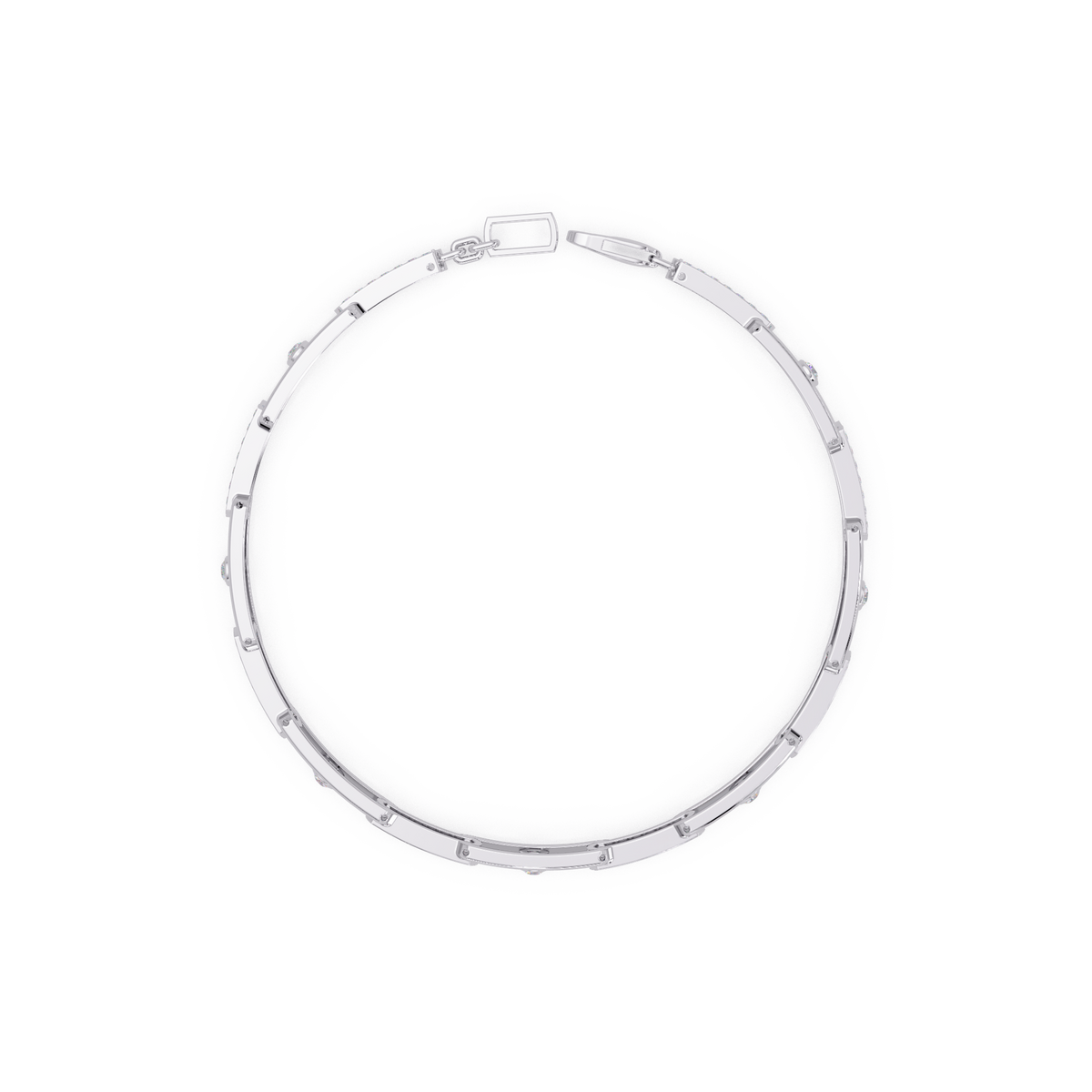Lab Grown Diamond Link Modern Bracelet for Men - HIGHCARAT DIAMONDS