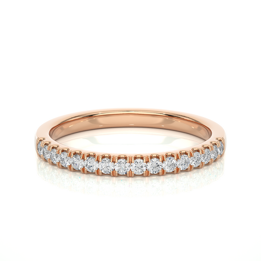 Labgrown Diamond Eternity Band Ring in 14K Solid Gold With Classic U-Prong Setting - HIGHCARAT DIAMONDS