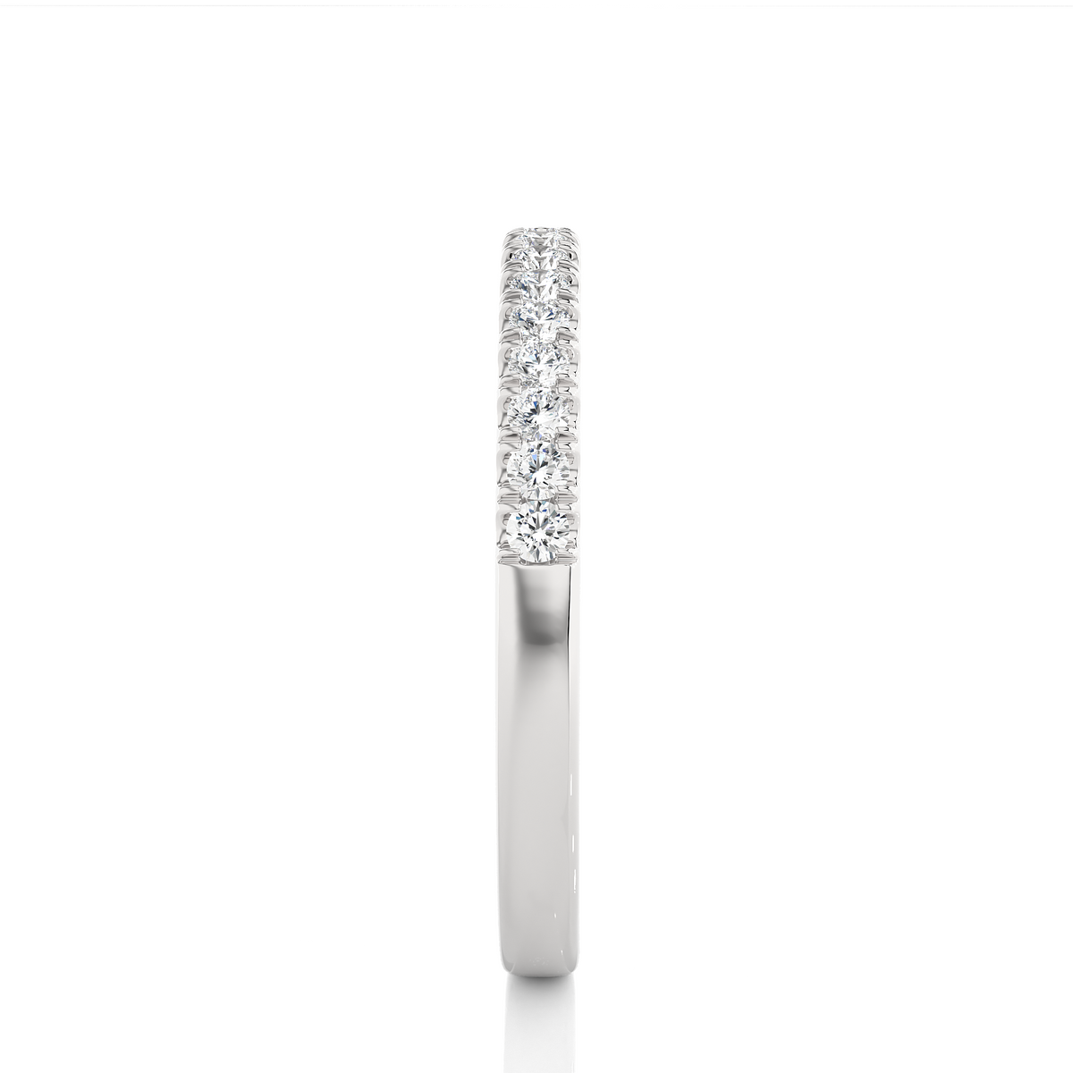 Labgrown Diamond Eternity Band Ring in 14K Solid Gold With Classic U-Prong Setting - HIGHCARAT DIAMONDS