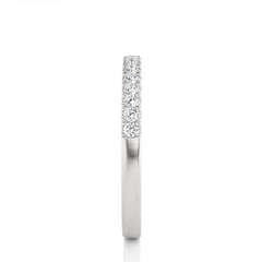 Labgrown Diamond Eternity Band Ring in 14K Solid Gold With Classic U-Prong Setting - HIGHCARAT DIAMONDS