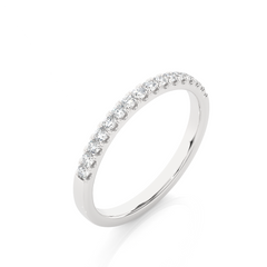 Labgrown Diamond Eternity Band Ring in 14K Solid Gold With Classic U-Prong Setting - HIGHCARAT DIAMONDS