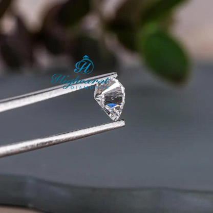 Heart Cut Lab Grown Certified Diamond with structured facets and refined appearance
