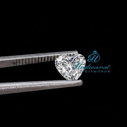 Lab Grown Heart Shaped Diamond Loose Certified Stone featuring balanced proportions