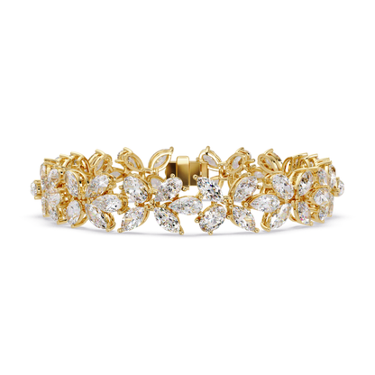 Lab Grown Marquise Diamond Cluster Bracelet - HIGHCARAT DIAMONDS