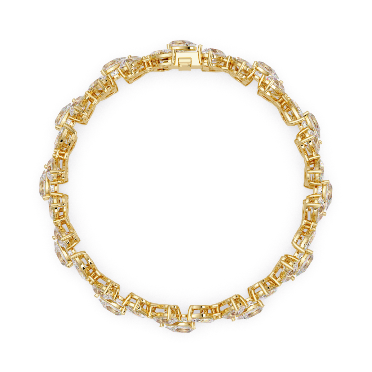 Lab Grown Marquise Diamond Cluster Bracelet - HIGHCARAT DIAMONDS