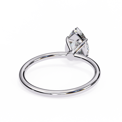 Lab Grown Pear Cut Diamond Solitaire Engagement Ring - HIGHCARAT DIAMONDS