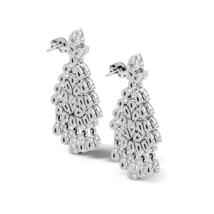Pear Shape 8.10 Ct Lab Grown & Natural Diamond Sparkling Shinny Beautiful Earrings For Anniversary Gift - HIGHCARAT DIAMONDS