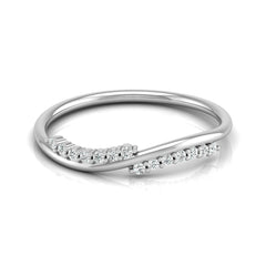 Lab Grown Round Diamond Shape Shank Ring - HIGHCARAT DIAMONDS