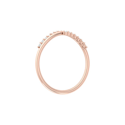 Lab Grown Round Diamond Shape Shank Ring - HIGHCARAT DIAMONDS