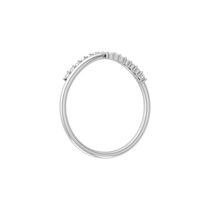 Lab Grown Round Diamond Shape Shank Ring - HIGHCARAT DIAMONDS