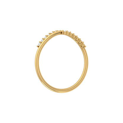 Lab Grown Round Diamond Shape Shank Ring - HIGHCARAT DIAMONDS