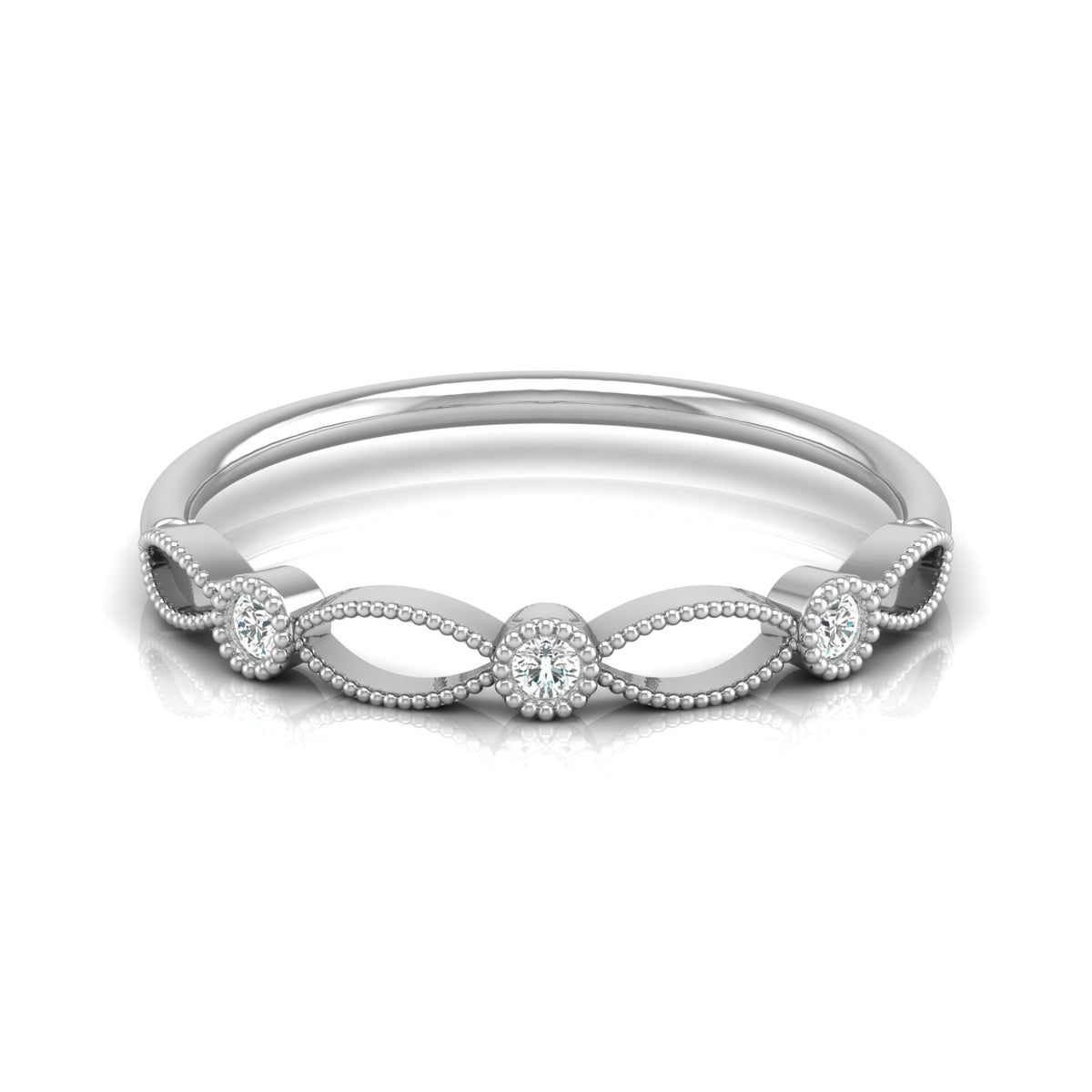 Lab-Grown and Natural Diamond Wedding Band for Brides New Dainty Diamond Ring Band for Her - HIGHCARAT DIAMONDS