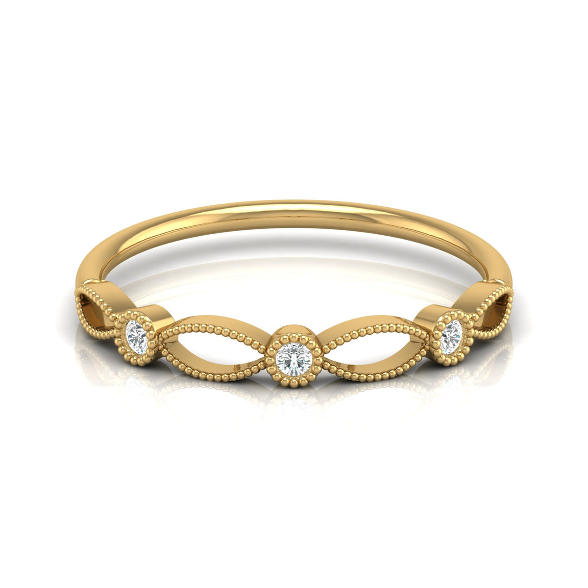 Lab-Grown and Natural Diamond Wedding Band for Brides New Dainty Diamond Ring Band for Her - HIGHCARAT DIAMONDS