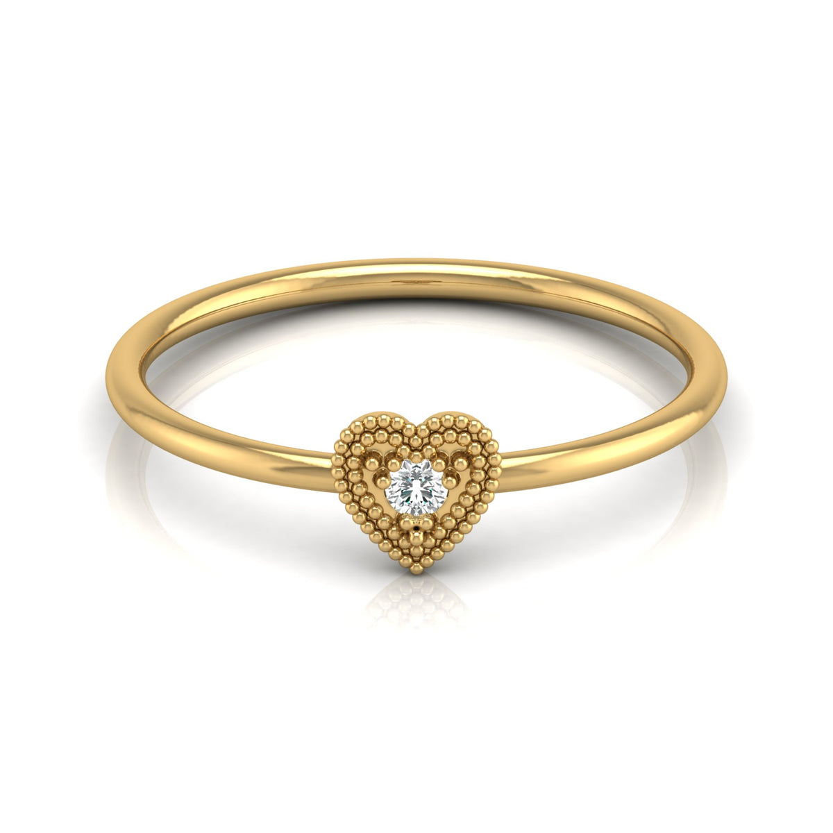 Lab grown Round cut Diamond Proposal Ring - HIGHCARAT DIAMONDS