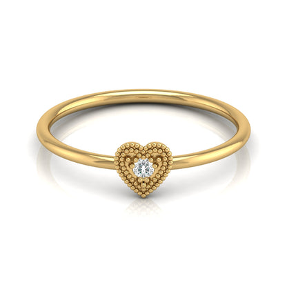 Lab grown Round cut Diamond Proposal Ring - HIGHCARAT DIAMONDS