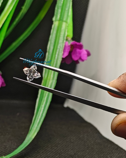 Precision Cut Lily Flower Diamond featuring structured faceting and floral geometry