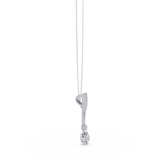 Linear Drop Lab Grown Diamond Pendant Necklace - HIGHCARAT DIAMONDS