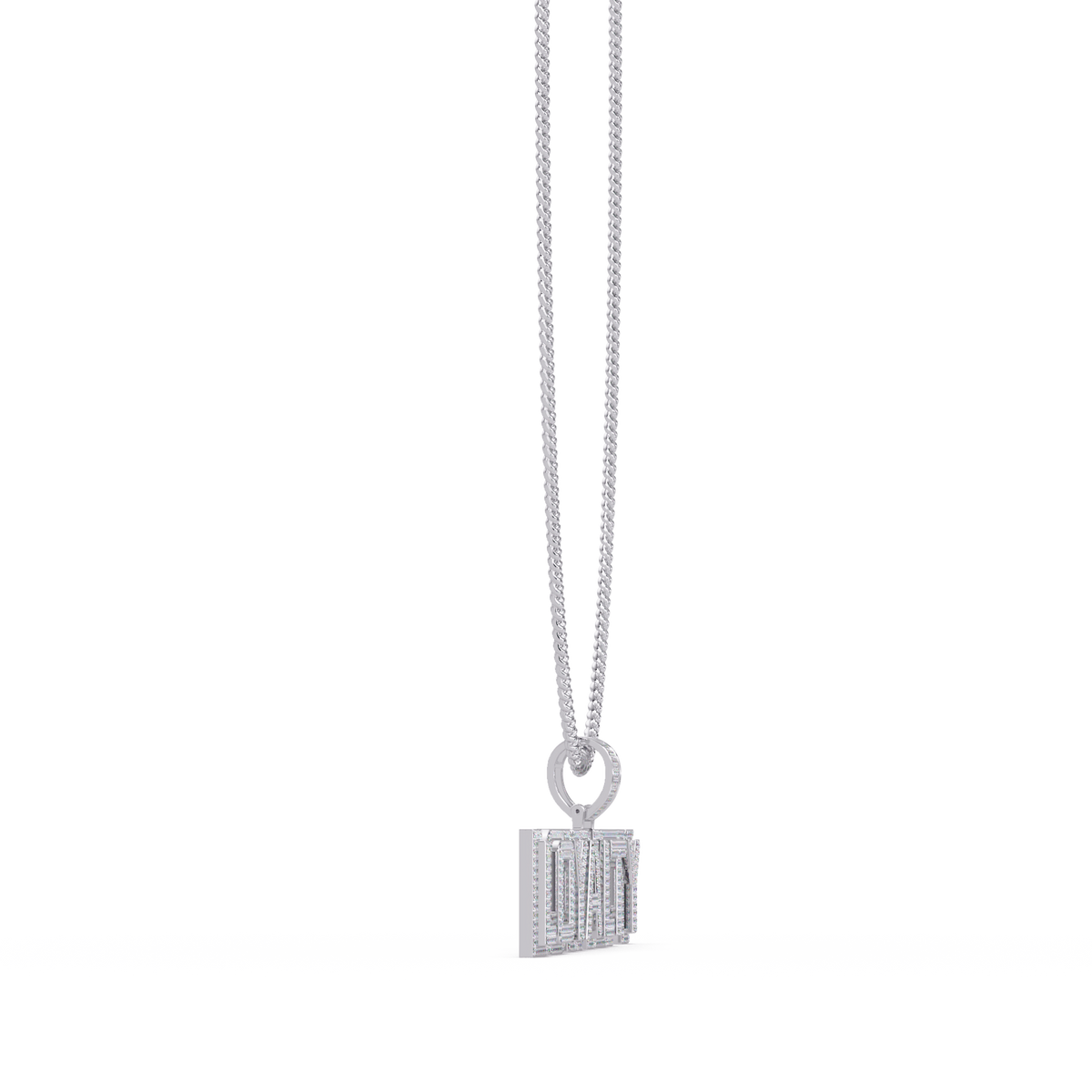 Loyalty Lab Grown Diamond Name Pendant Necklace - HIGHCARAT DIAMONDS