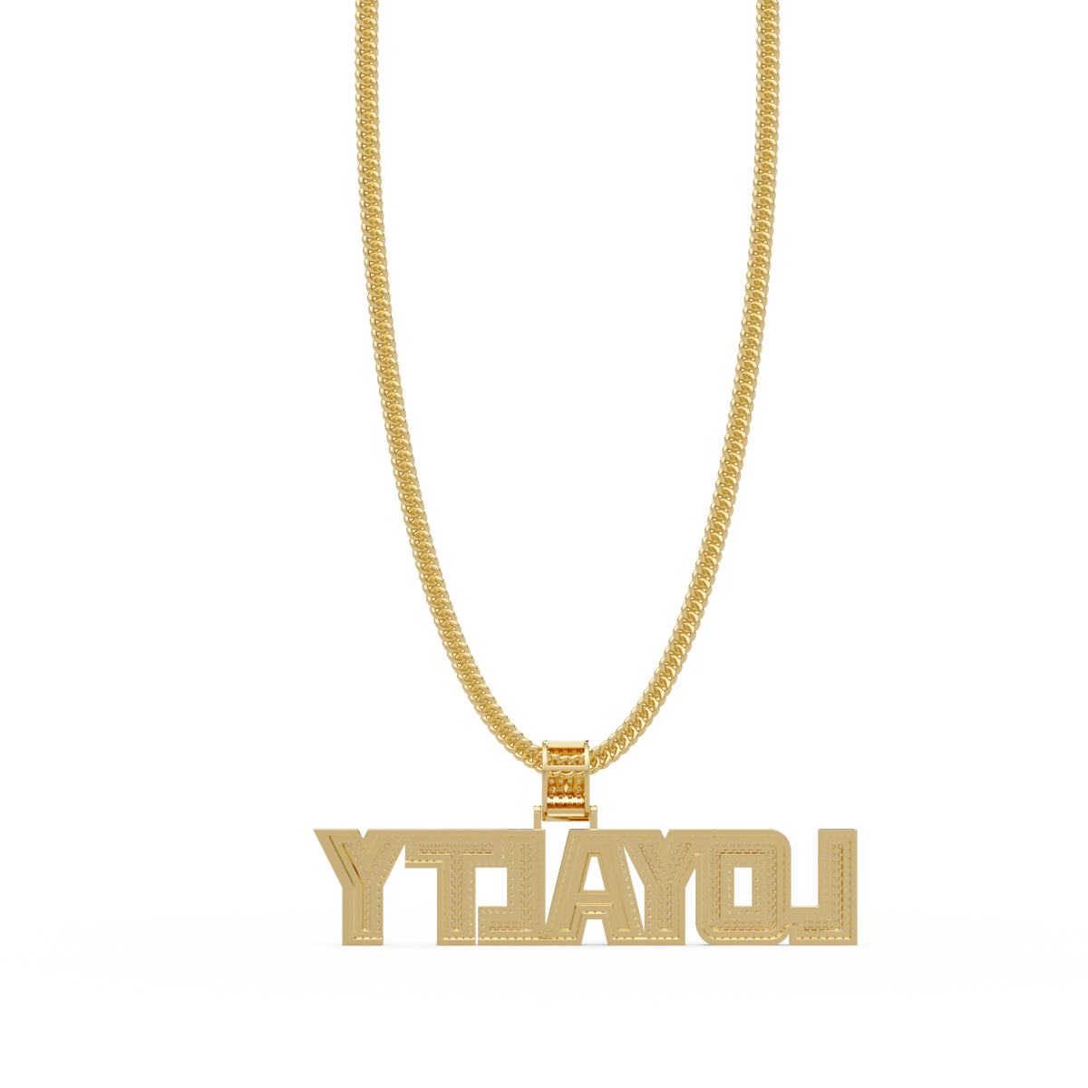 Loyalty Lab Grown Diamond Name Pendant Necklace - HIGHCARAT DIAMONDS