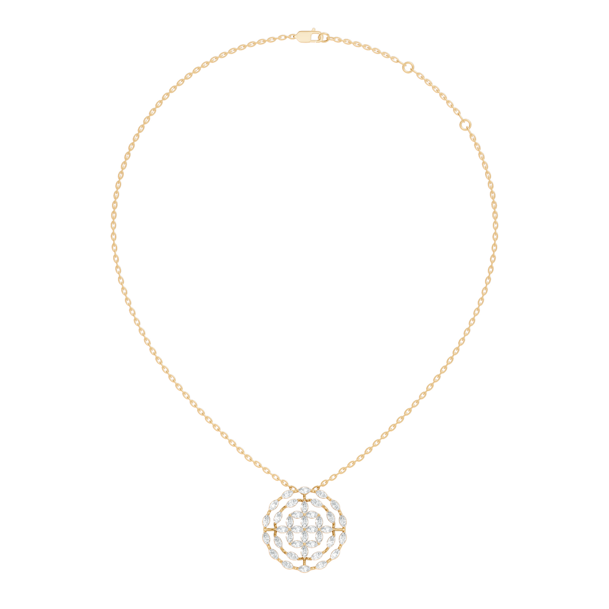 Sustainable Luxury Marquise Cut Lab Grown- Natural  Diamond Pendant  Everyday Elegance For Women - HIGHCARAT DIAMONDS