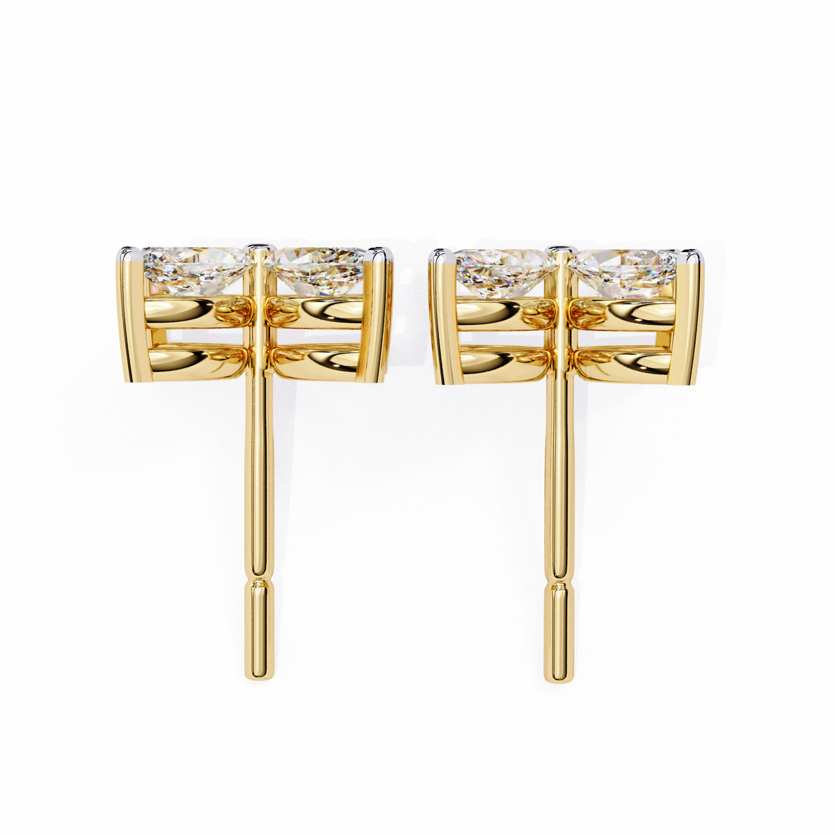 Marquise Cut White Colorless Diamond Antique Minimalist Classic Elegant Prong Set Dainty Stud Earring For Her - HIGHCARAT DIAMONDS