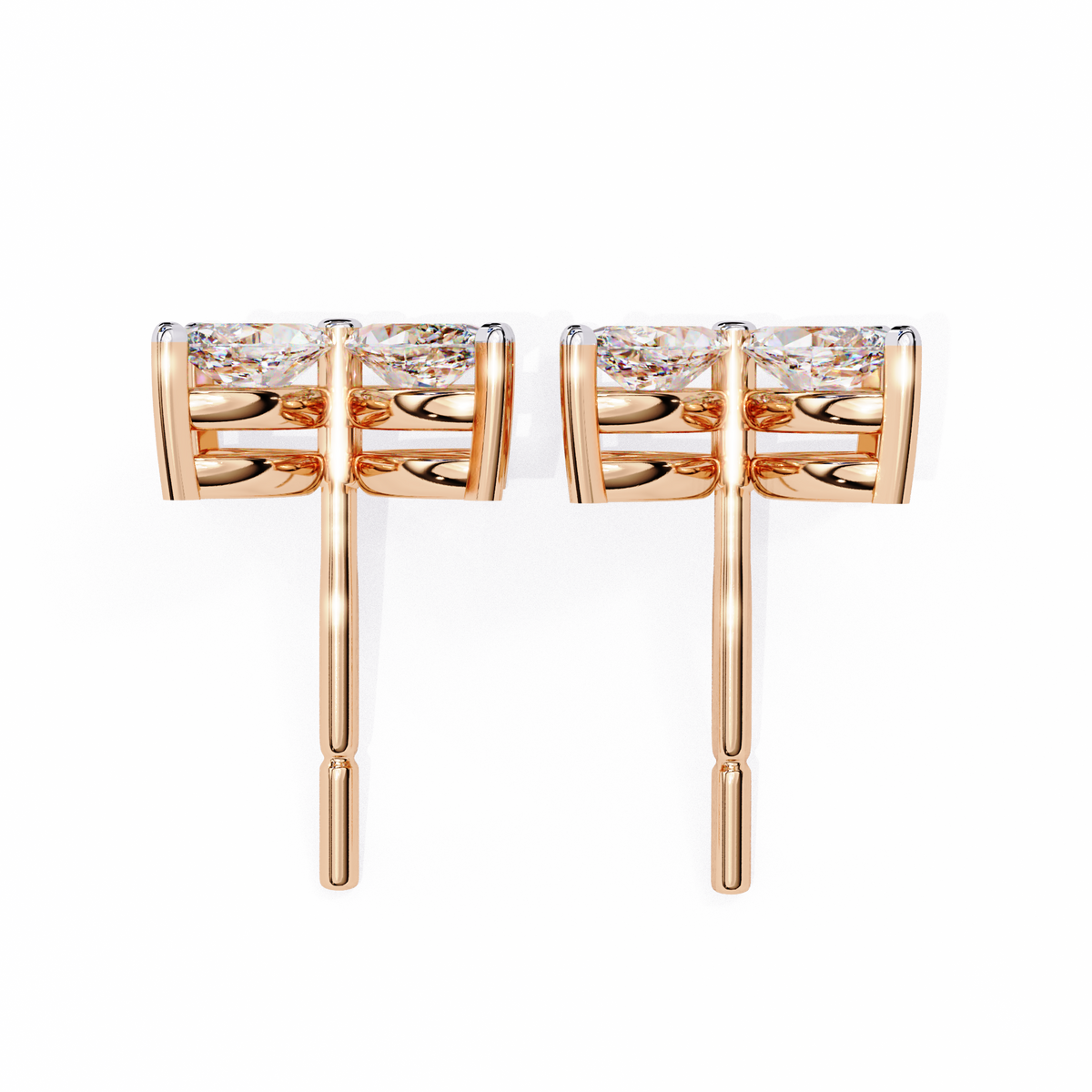 Marquise Cut White Colorless Diamond Antique Minimalist Classic Elegant Prong Set Dainty Stud Earring For Her - HIGHCARAT DIAMONDS