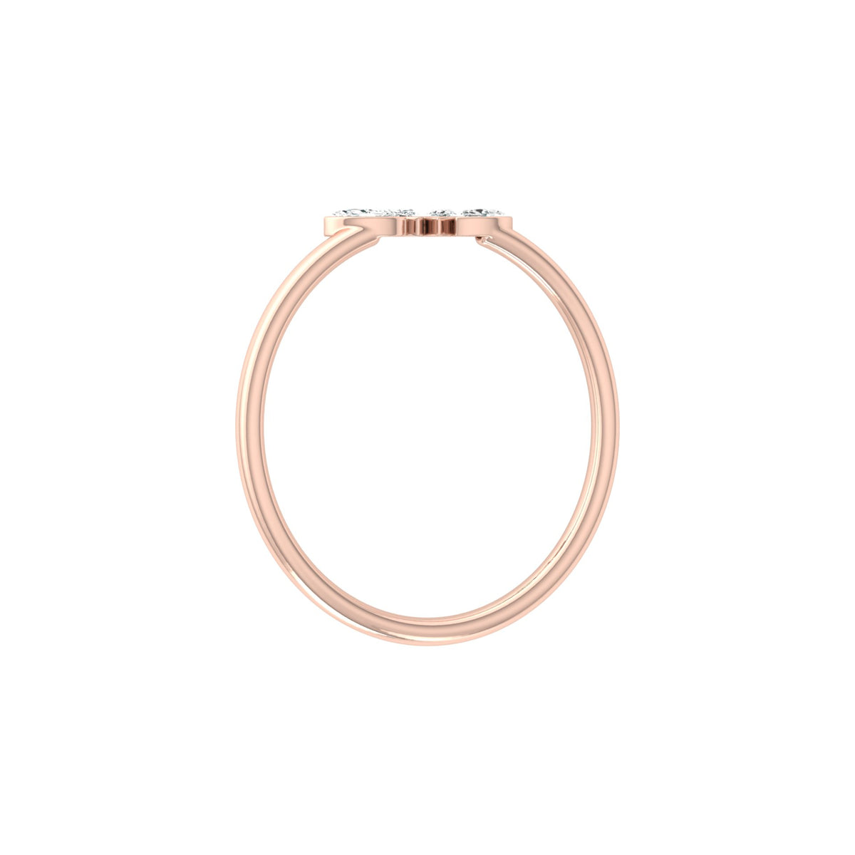 Marquise Cut Diamond Curved Crown Bezel Set Ring - HIGHCARAT DIAMONDS