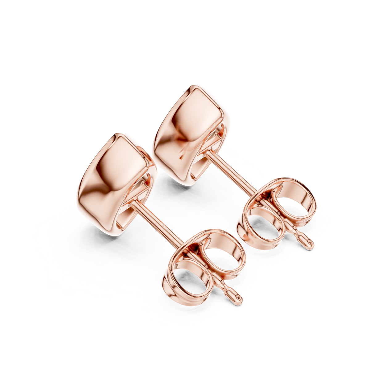 Marquise Cut Lab Grown Diamond Bezel Stud Earrings