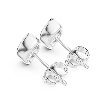 Marquise Cut Lab Grown Diamond Bezel Stud Earrings
