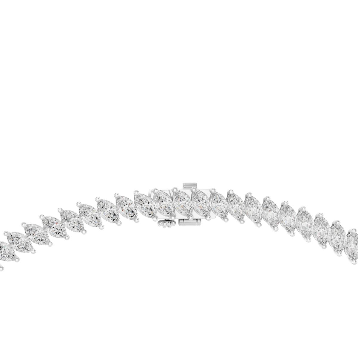 Marquise Cut Lab Grown and Natural Very Stunning And Classic Look Women Diamond Necklace For Her - HIGHCARAT DIAMONDS