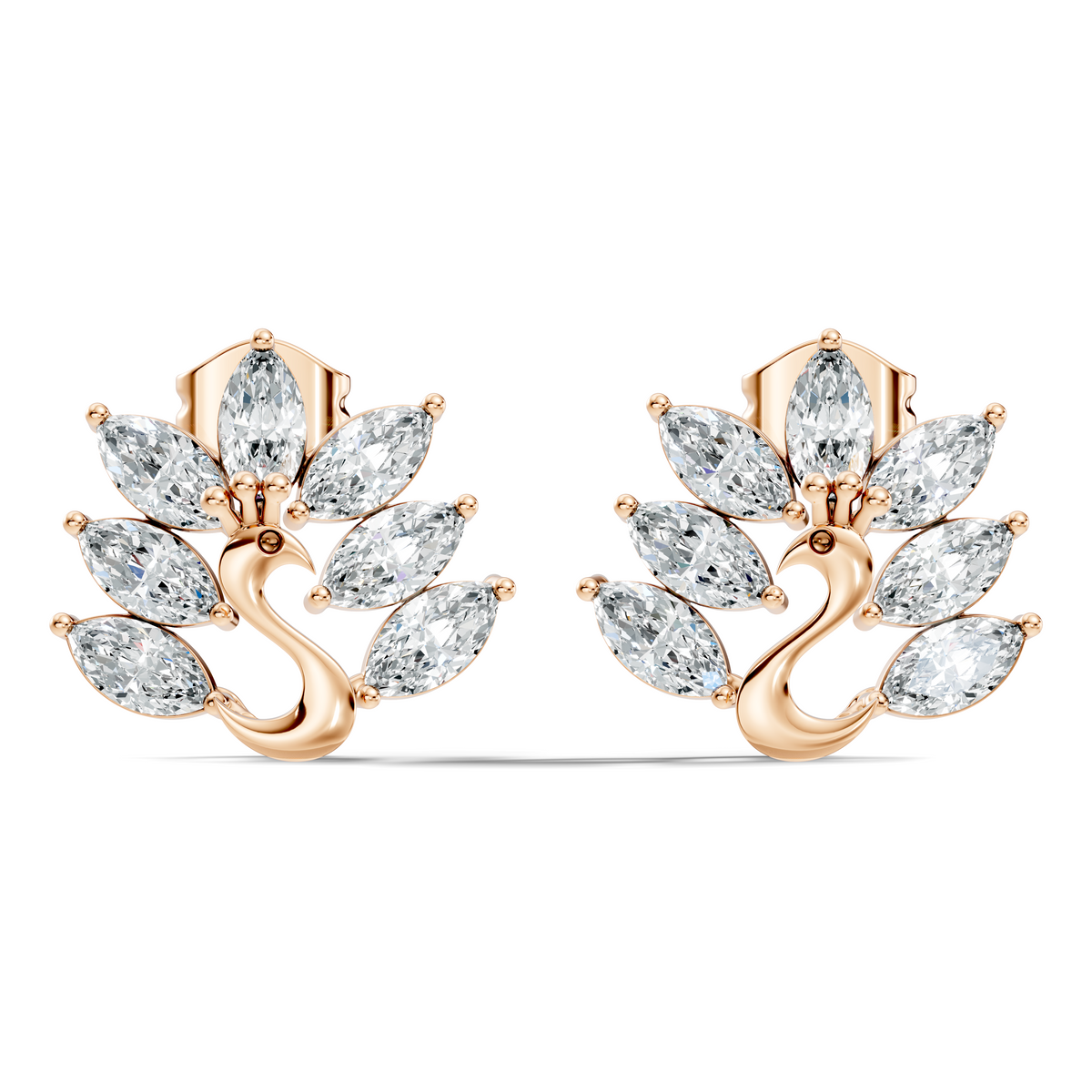 Marquise Cut 1.96 Ct Natural & Lab Grown Diamond Unique Diamond Earrings For Women - HIGHCARAT DIAMONDS