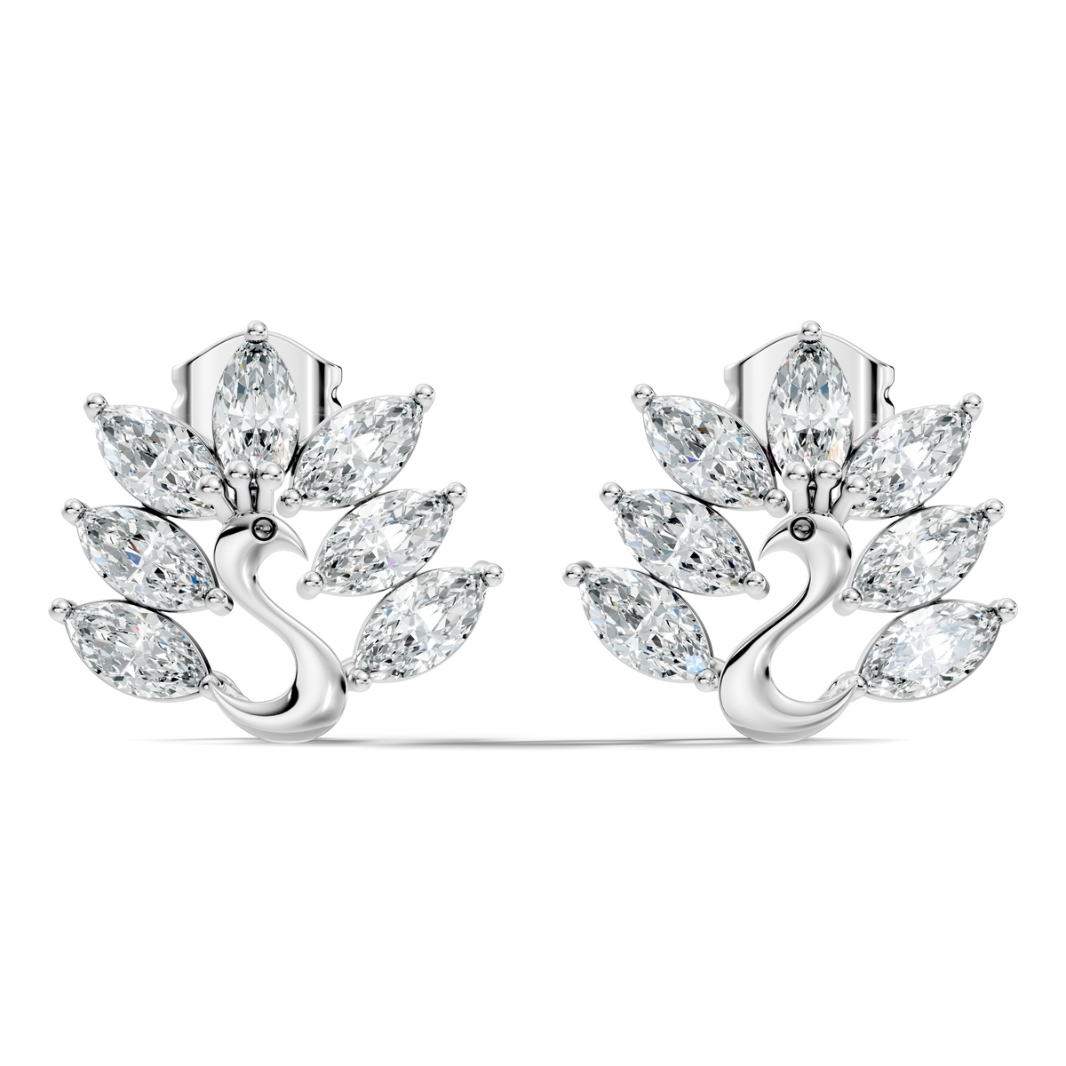 Marquise Cut 1.96 Ct Natural & Lab Grown Diamond Unique Diamond Earrings For Women - HIGHCARAT DIAMONDS