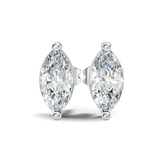 Marquise Shape 1.50 Ct Lab Grown Diamond Sparkling Daily Wear Diamond Earrings For Her - HIGHCARAT DIAMONDS