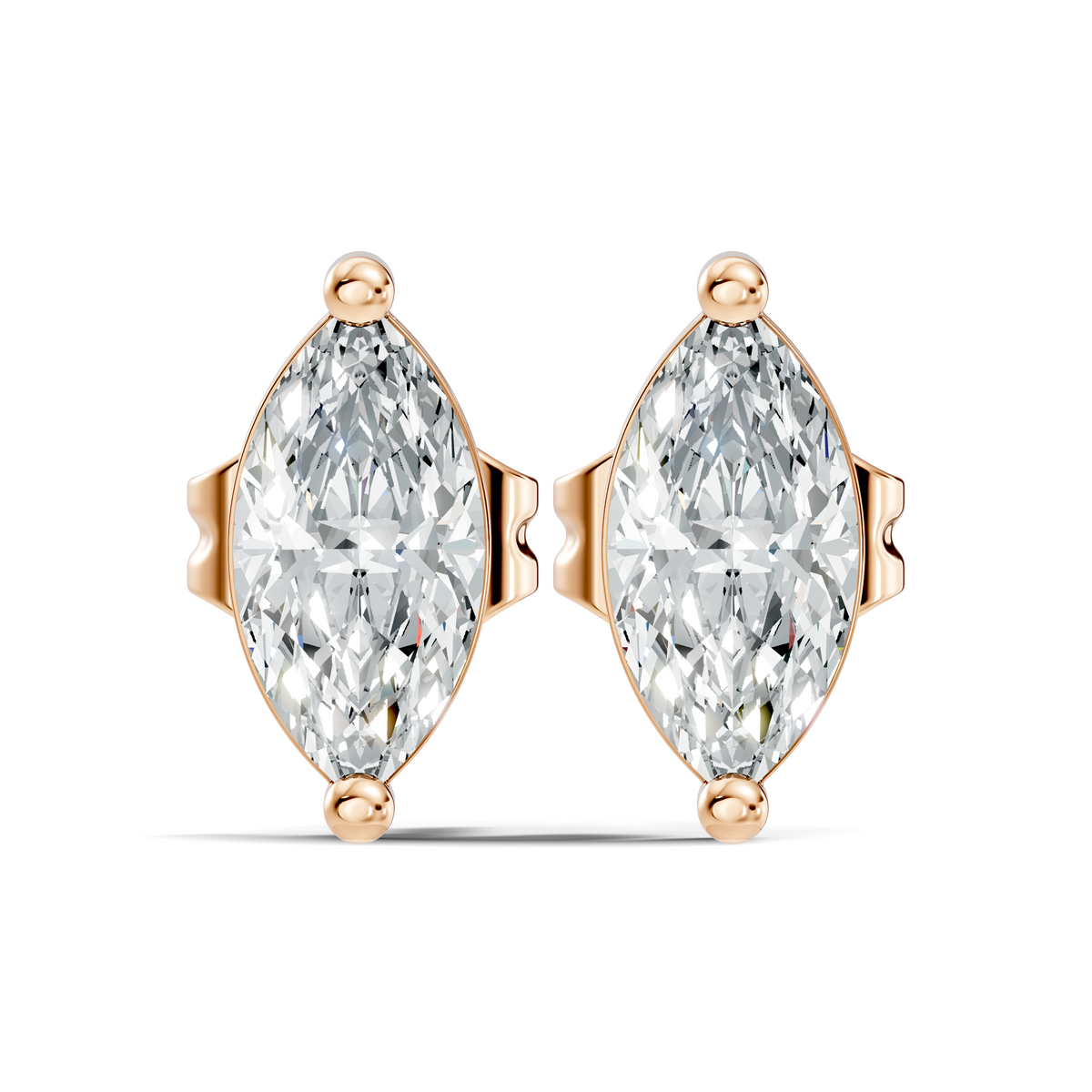 Marquise Shape 1.50 Ct Lab Grown Diamond Sparkling Daily Wear Diamond Earrings For Her - HIGHCARAT DIAMONDS