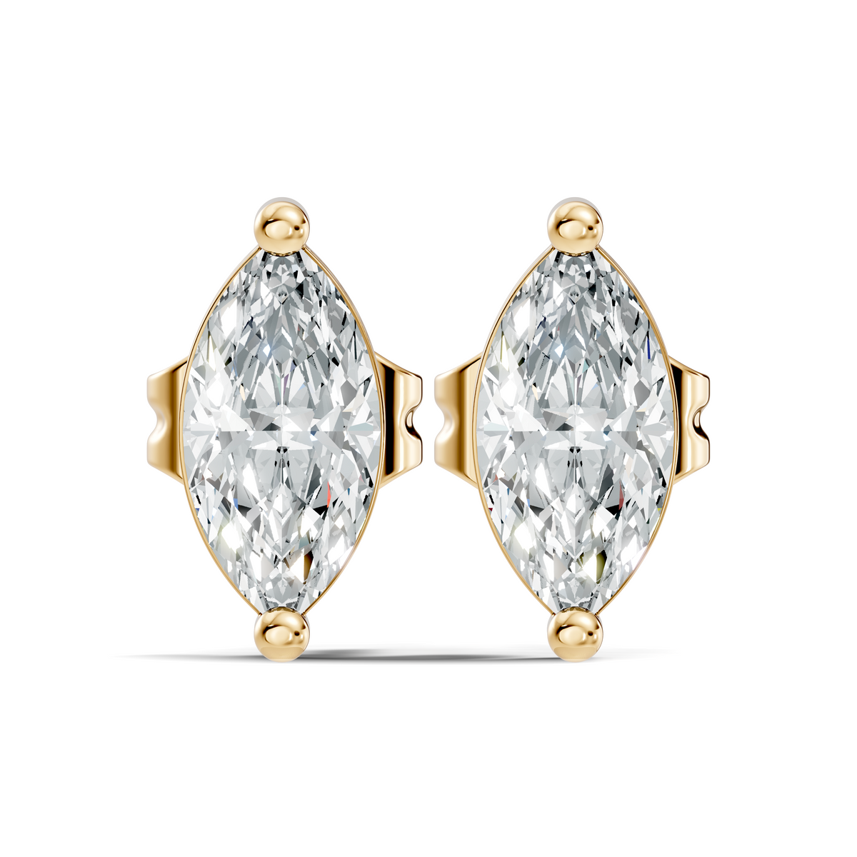 Marquise Shape 1.50 Ct Lab Grown Diamond Sparkling Daily Wear Diamond Earrings For Her - HIGHCARAT DIAMONDS