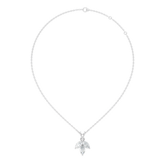 10k Solid Rose Gold Stunning Marquise Cut Lab Grown Diamond Pendant For Women - HIGHCARAT DIAMONDS