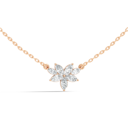 7 Stone Marquise Shape Natural-lab Grown Diamond Pendant For Women Birthday gift - HIGHCARAT DIAMONDS