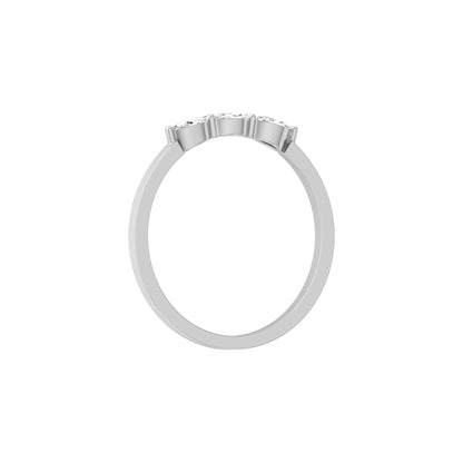 Marquise Diamond Band Ring For Her In 14 KT Gold Elegant Style For Everyday Use - HIGHCARAT DIAMONDS