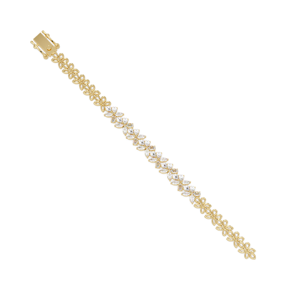 Marquise Lab Grown Diamond Floral Bracelet - HIGHCARAT DIAMONDS