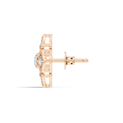 Luxury 3.03 Ct Vintage Lab-Grown Diamond Studs In 14K White Gold Settings - HIGHCARAT DIAMONDS