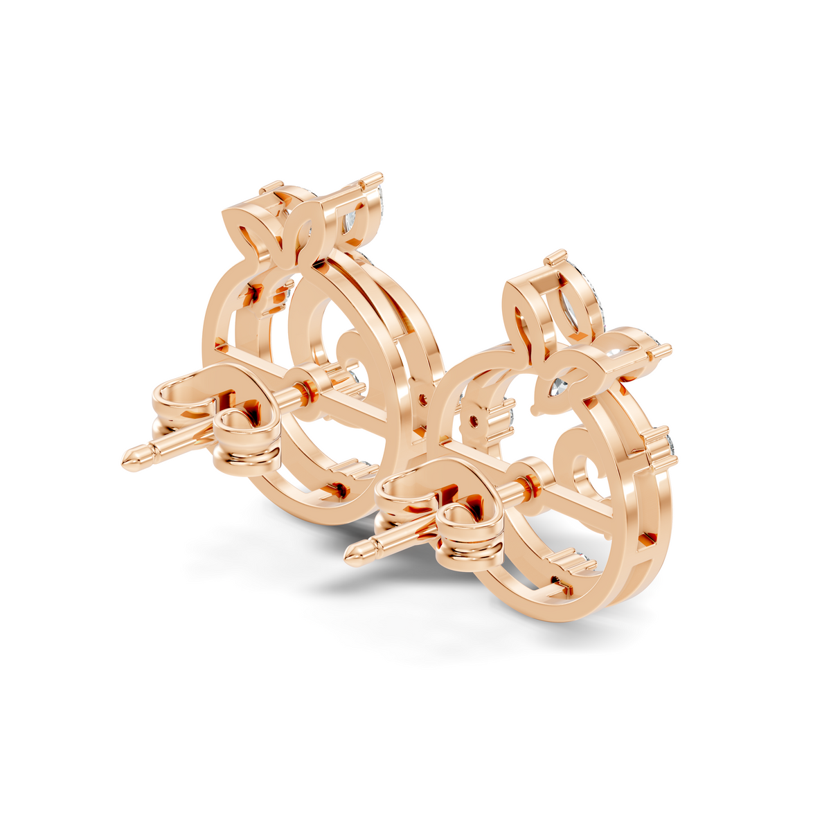 Affordable Classic Marquise Cut Diamond Stud Earrings Timeless Elegance Gift In 14K Solid Gold - HIGHCARAT DIAMONDS