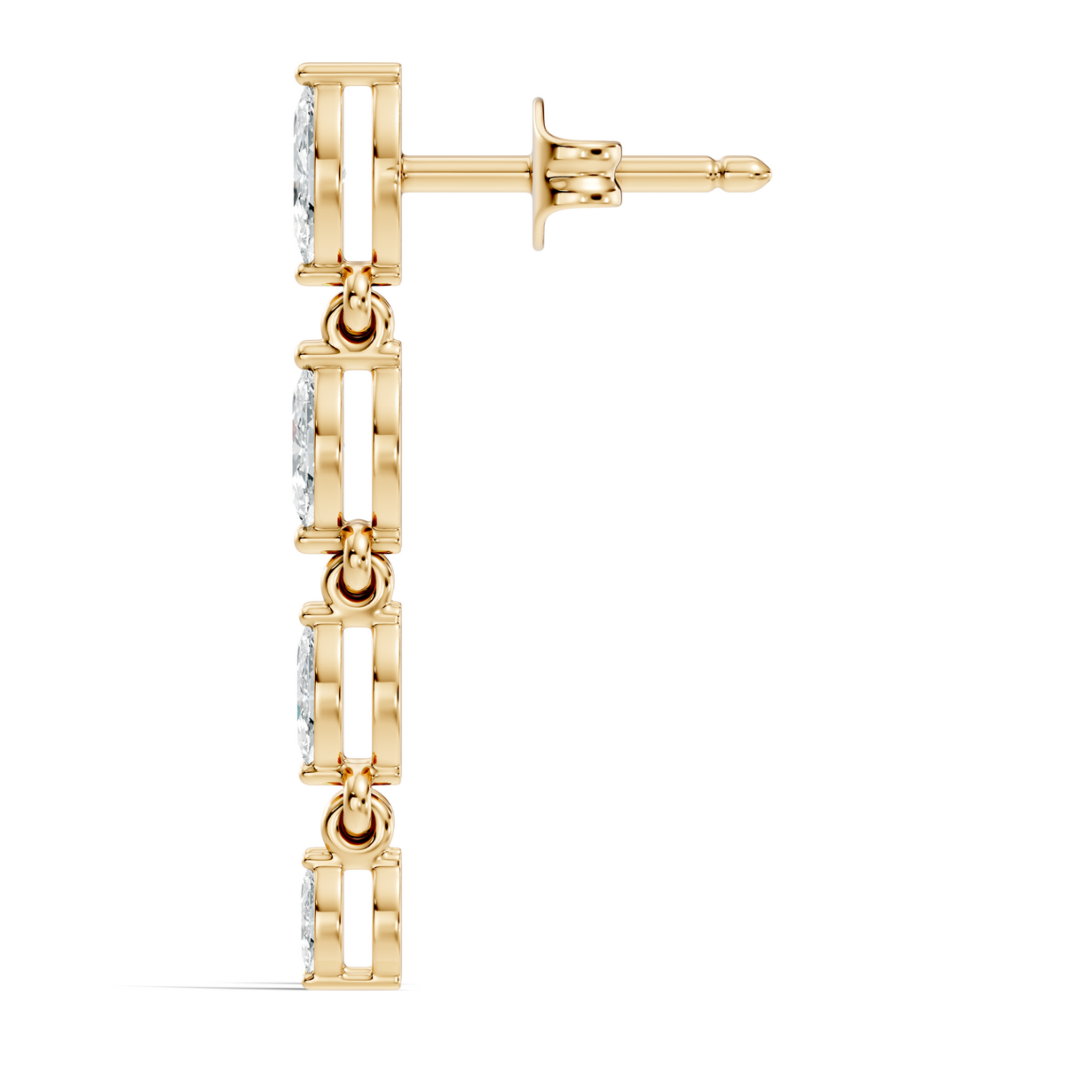 Marquise Cut Lab Grown & Natural Diamond Shinning 14k Solid Women Diamond Earrings - HIGHCARAT DIAMONDS