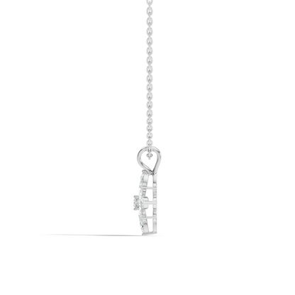 Timeless 14K Gold Marquise Cut Diamond Necklace Vintage Inspired Anniversary Gift For Her - HIGHCARAT DIAMONDS