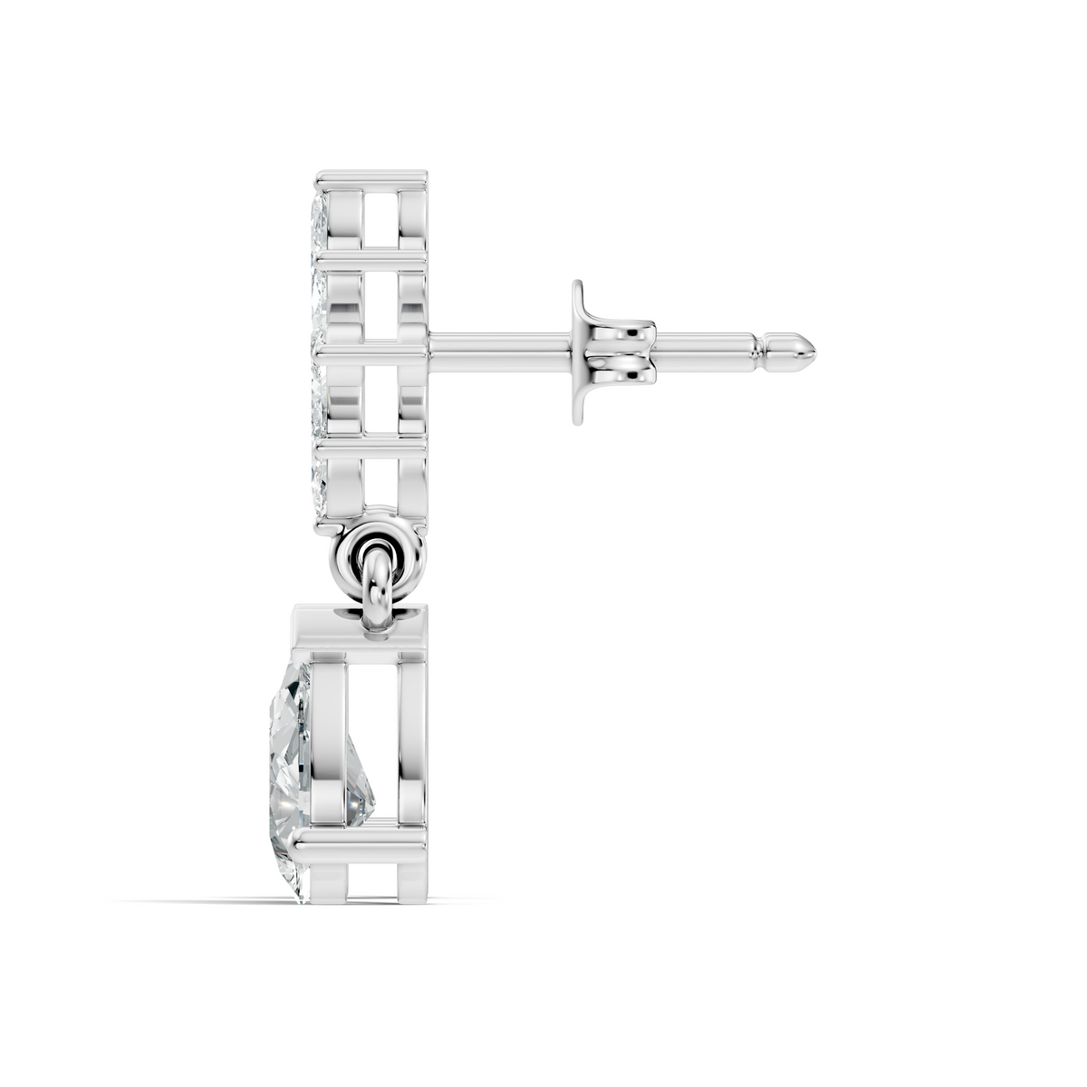 1.35 CT Pear Or Marquise Cut Diamond Tear Drop Earring Vintage Inspired Stud Earrings For Her - HIGHCARAT DIAMONDS